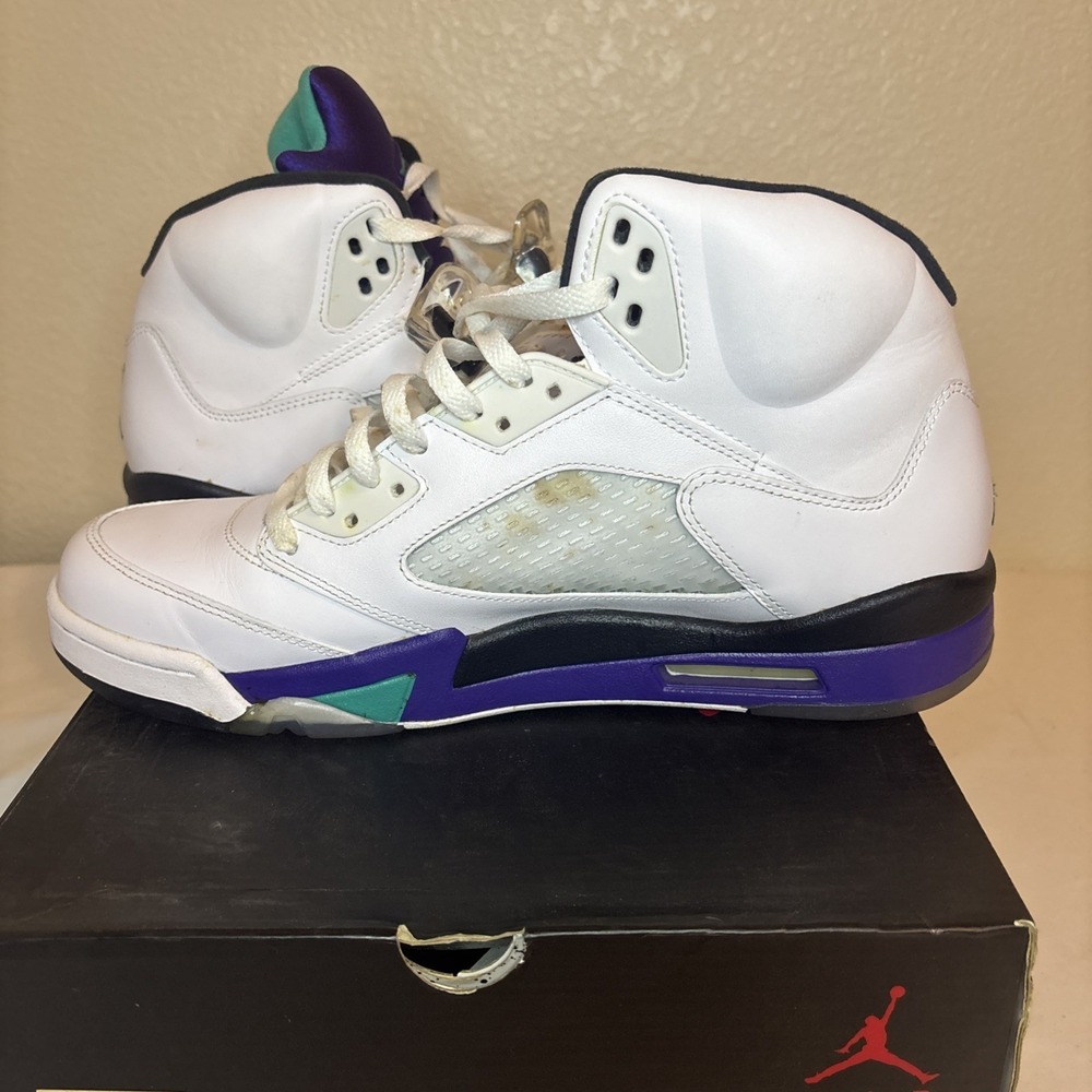 2013‎ Nike Air Jordan 5 Retro Grape 138027-108 Men's Size 12 - Picture 13 of 16